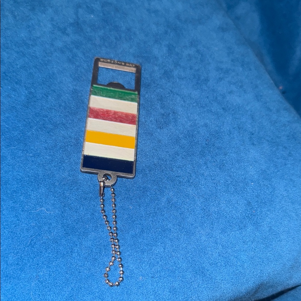 Hudson’s Bay Striped Keychain with Bottle Opener